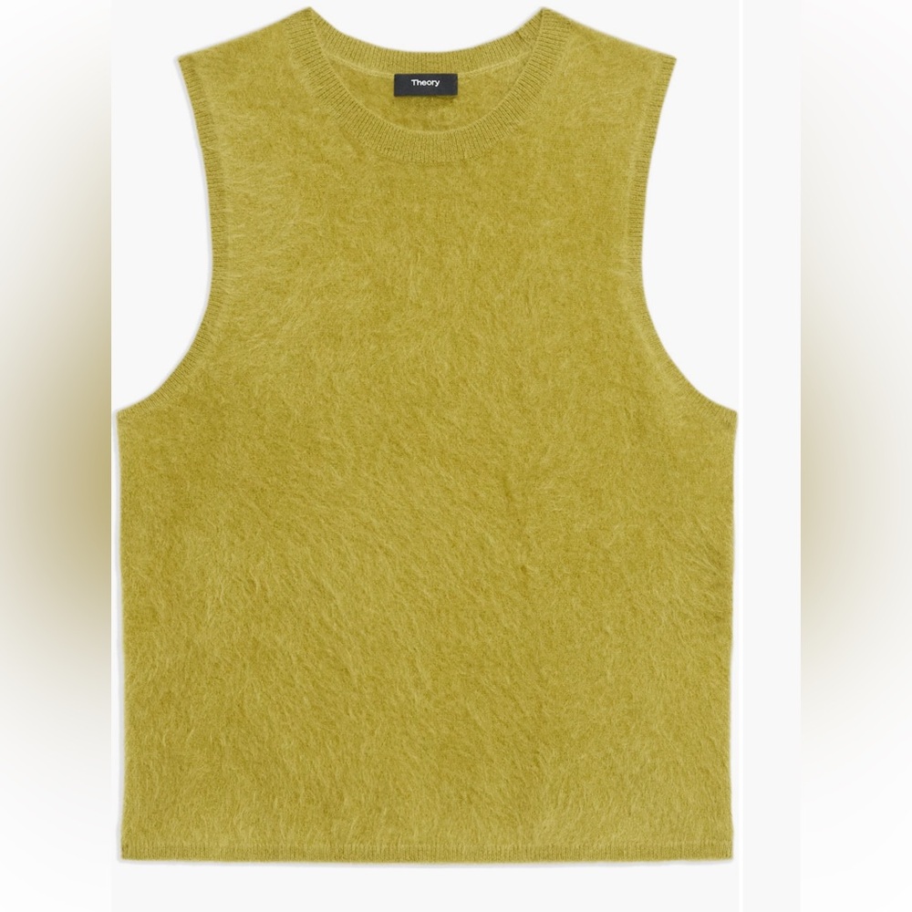 NWT Theory women’s sleeveless sweater or vest or top 💯  Cashmere L